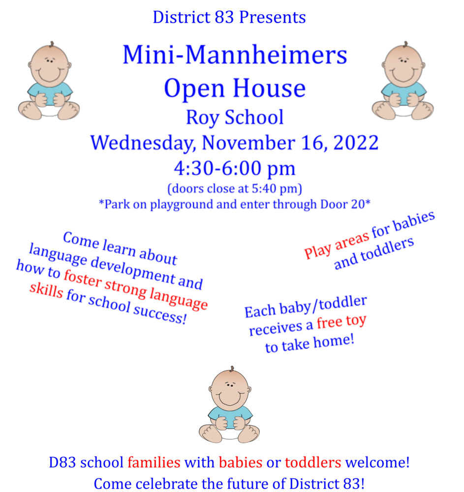 Mini Mannheimers Open House Flyer