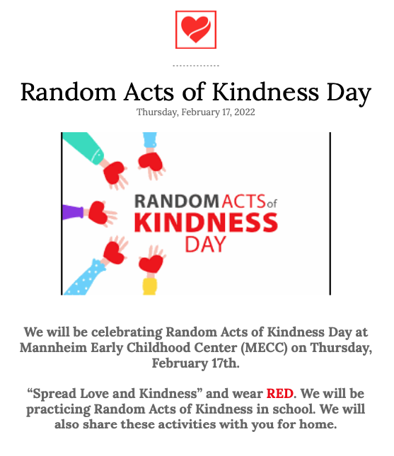 Random Acts of Kindness Day Flyer
